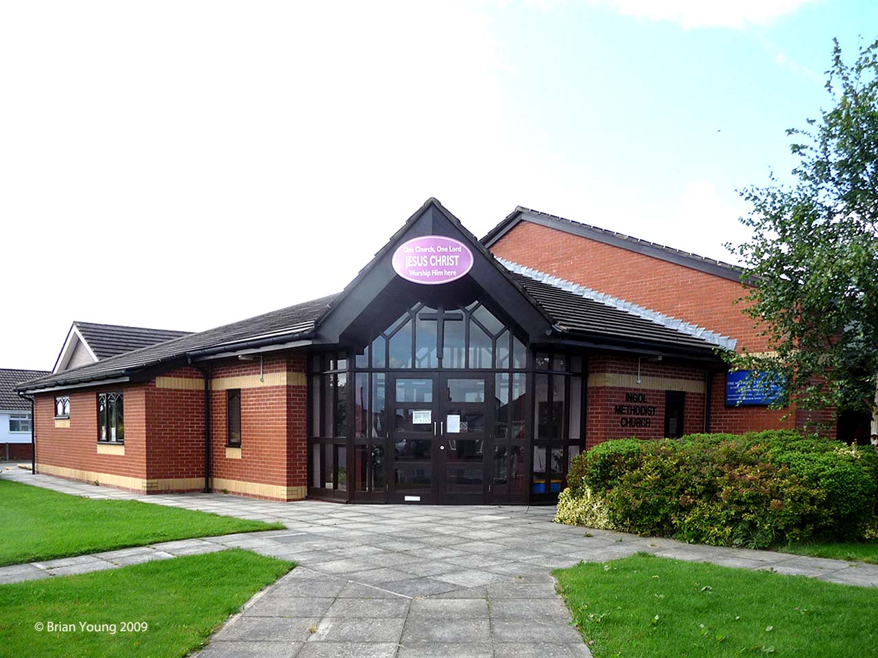 Ingol Methodist Church, Ashton on Ribble. Photograph supplied by and � of Brian Young