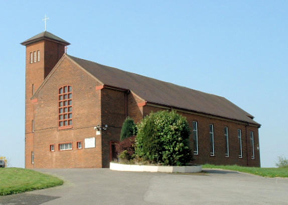 The Roman Catholic Church of Holy Family, Kirkholt. Photograph supplied by and  of Mike Berrell