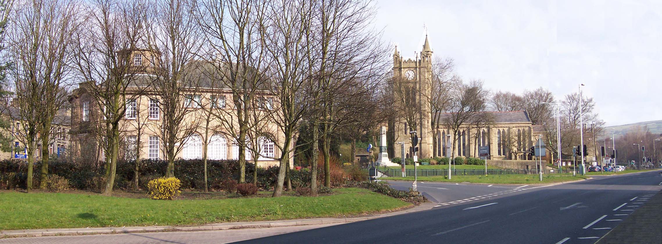 Rawtenstall The Library and St Marys Parish Church