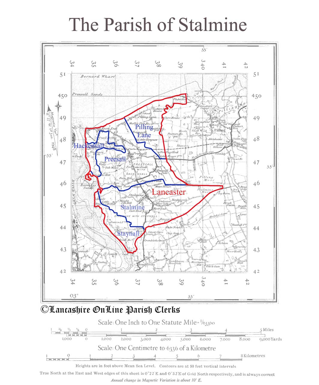Map of the Parish of Stalmine