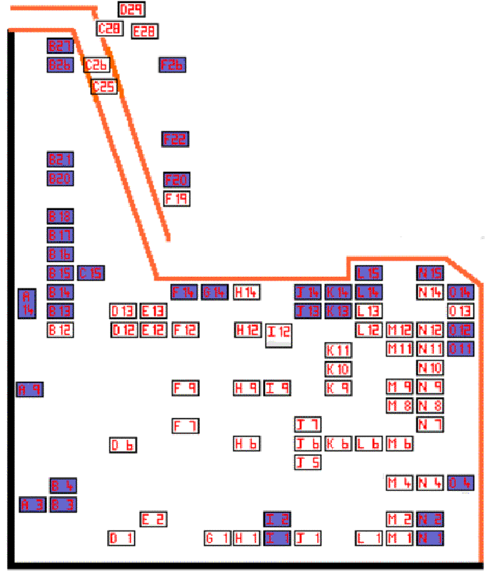 Plan of Area 2 in the Churchyard of St George, Tyldesley
