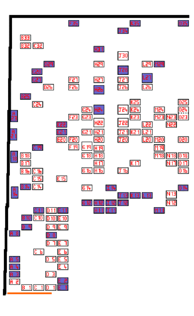 Plan of Area 3 in the Churchyard of St George, Tyldesley